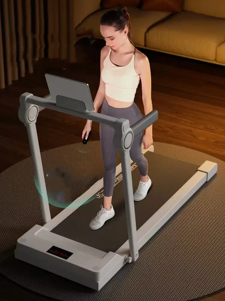 جهاز مشي صغير محمول قابل للطي بقوة 3.0 حصان بسعة 300 رطل، جهاز سير كهربائي مدمج لممارسة المشي والجري #4
