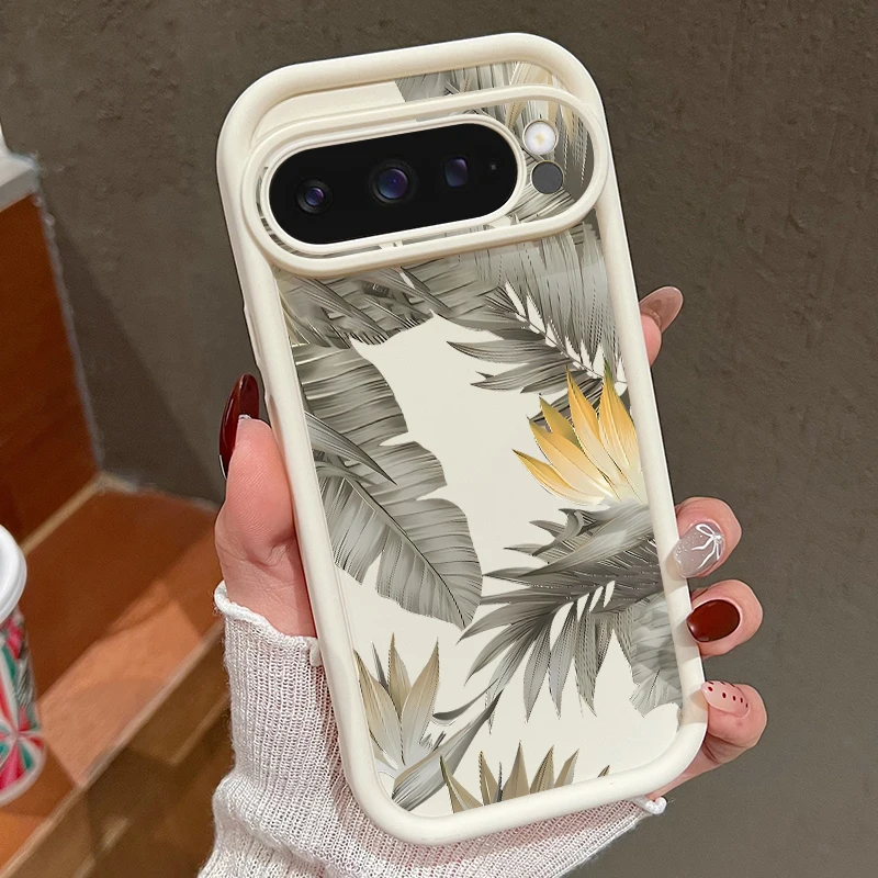 Bananenblätter-Muster-TPU-Hülle für Google Pixel 8A 7 8 Pro 9 Pro XL 7A, stoßfeste weiche Silikon-Telefonabdeckung für Pixel 7 8 9 Pro