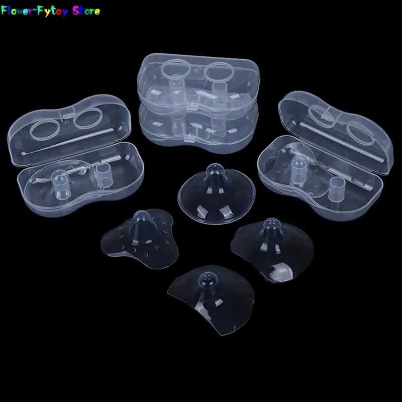 2pcs Silicone Nipple Protectors Feeding Mothers Nipple  Protection Cover Breastfeeding Mother Milk Silicone Nipple