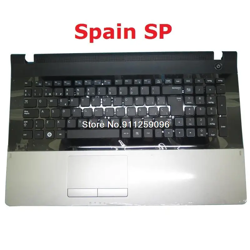 Ru sp gr fr Laptop Handballen auflage & Tastatur für Samsung np300e7a np305e7a e7a e7a Russland Spanien Frankreich Deutschland mit Touchpad neu