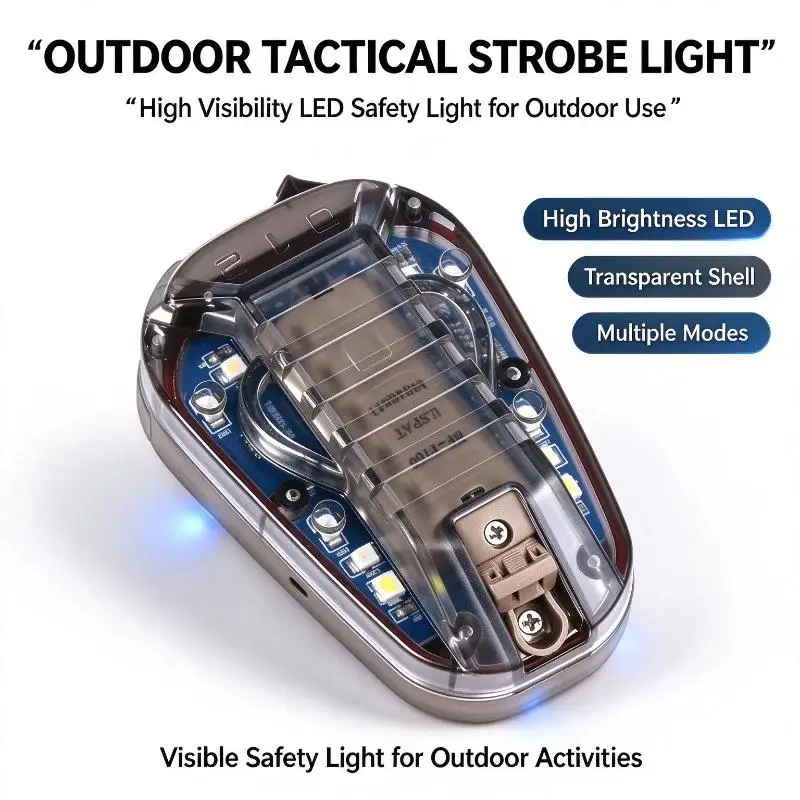 Tactical Strobe Signal Light, Outdoor Waterproof Helmet Identification Lamp For Gameplay Cosplay Model Prop