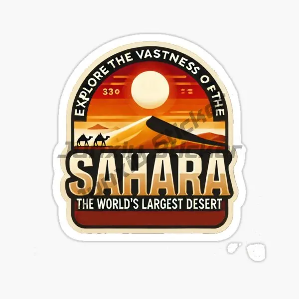 Eye of The Sahara Desert Stickers Car Motorcycle Laptop Helmet Decorative Self-adhesive Decal view 6