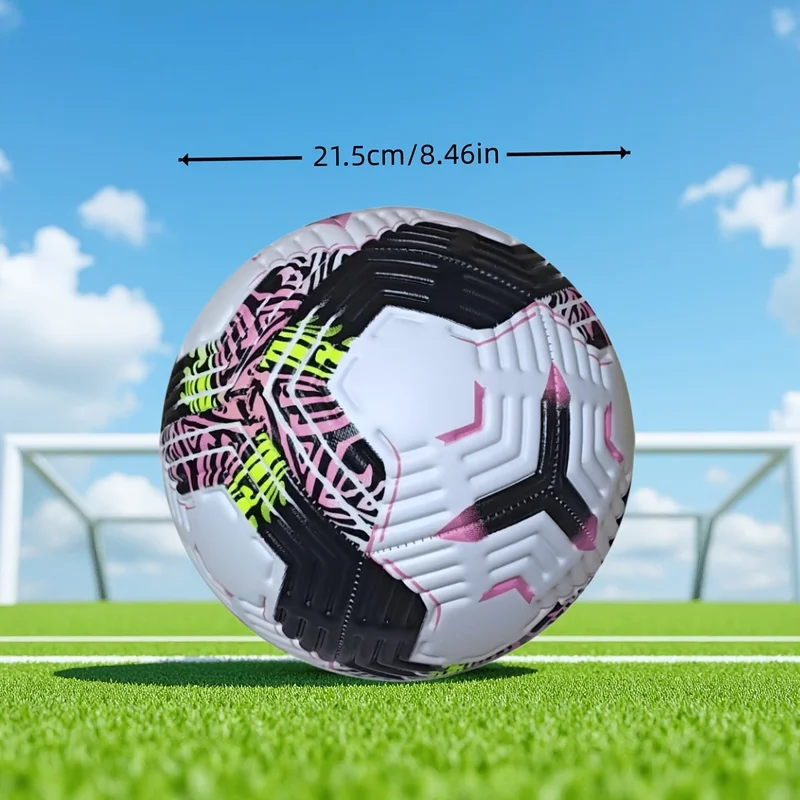 Nouveau ballon de football d'extérieur en PU de haute qualité, résistant à l'usure pour l'entraînement quotidien et les matchs, excellent compagnon sportif.
