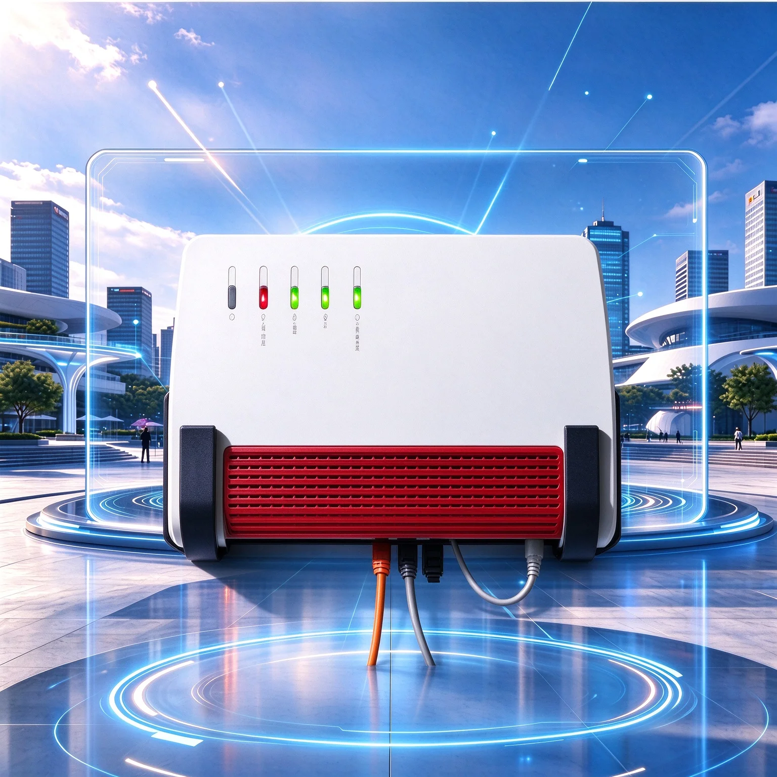 Base For Fritzbox (7690) Maintain Fixed Position Of Network Hardware And Avoid Displacement Caused By Pulling Force From Connect