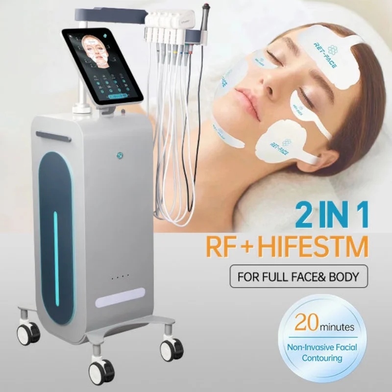 EMS Vertical Peface RF Lifting Machine Microcurrent Sculpting Beauty Device for Salon Use Tightening and Enhancement