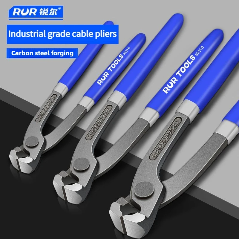 RUR Tower Pincers Non-slip Grips Pliers Flat Mouth Cattle Horse Hoof Nippers Snips Puller Hand Tools Pulling Nails Cutting Wires