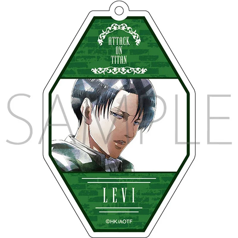 LLavero de Anime Erwin Armin Arlert, muñeco de Levi Mikasa Ackerman Eren Yeager, colgante de acrílico para regalo