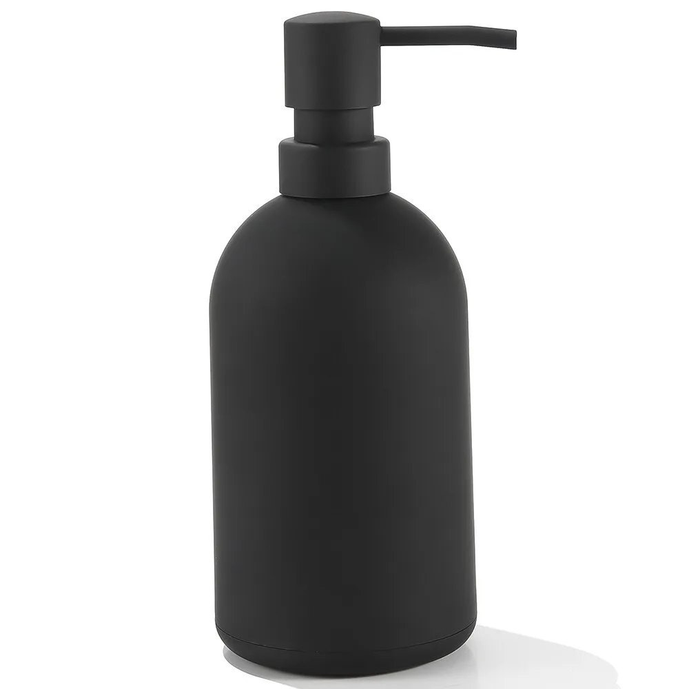 

Black Soap Dispenser for Bathroom and Kitchen Durable Plastic Lotion Dishwashing Liquid Hand Sanitizer Storage Bottle Container