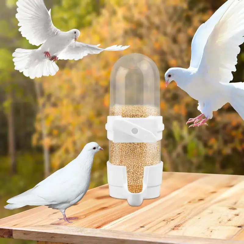 Automatic Bird Feeder For Cage Transparent No-Spill Water Feeder Transparent Design Bird Cage Water Dispenser For Cockatiel