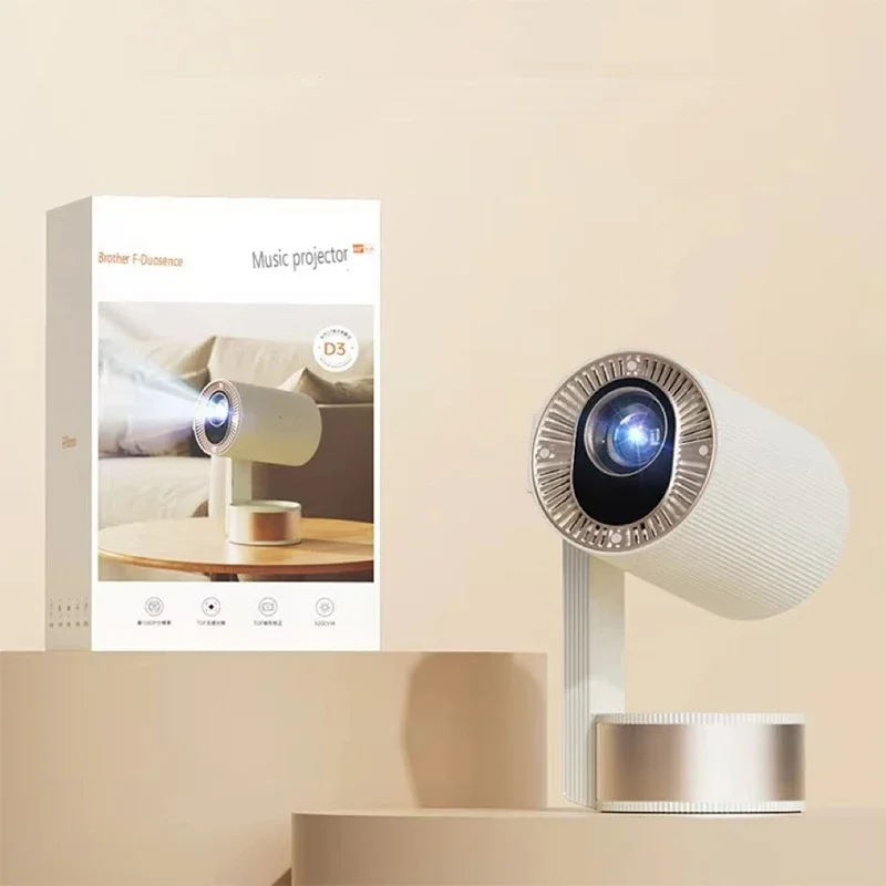 2026 Z12 Portable Wifi Projector Smart Projector Proyector 4K Mini Home Theater Outdoors Video Speaker Projector