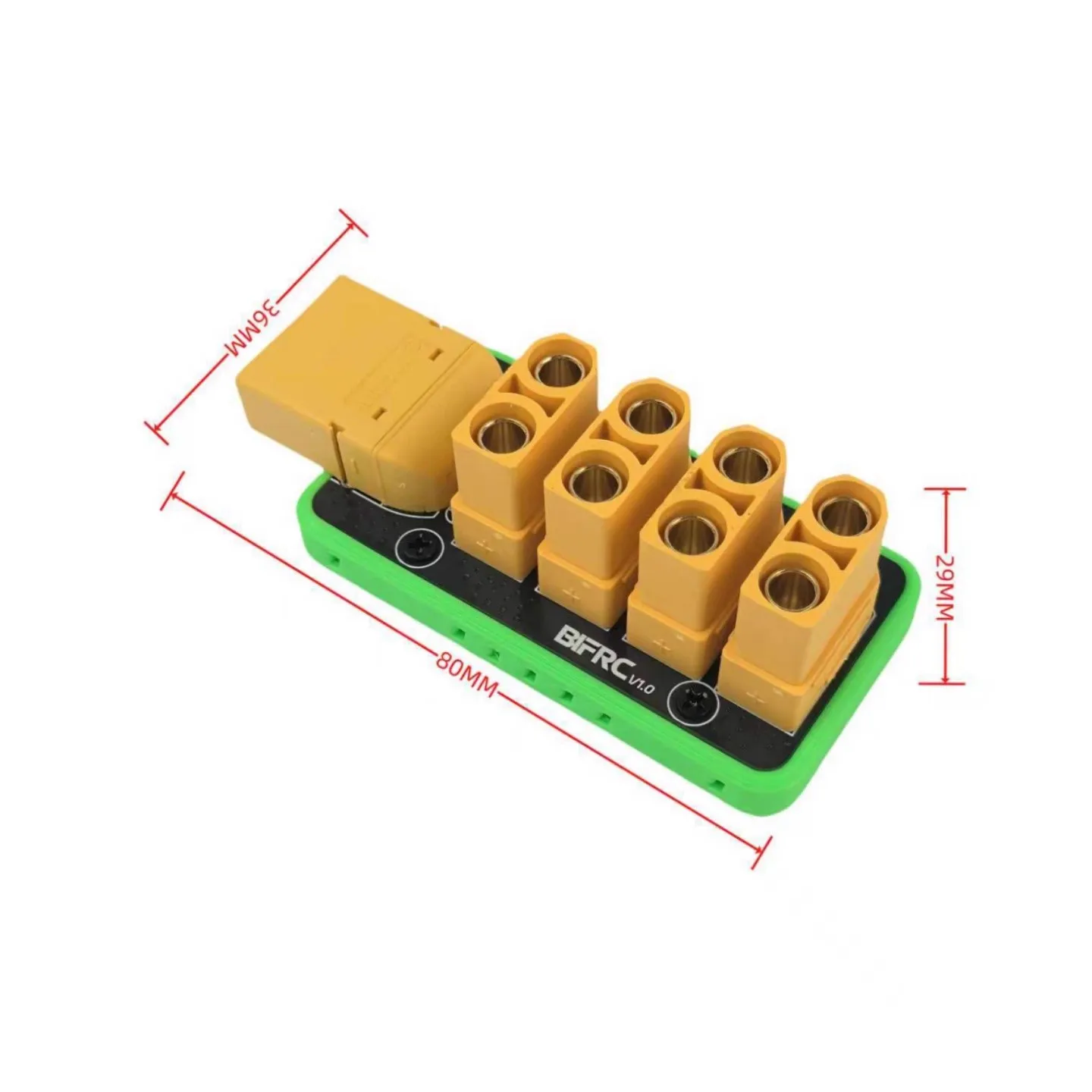 XT30 para 4 vias XT30 / XT90 para placa de distribuição de energia XT90 de 4 vias para carros RC, barcos, submarinos, robôs de aeronaves