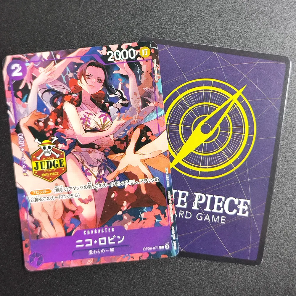 DIY Proxy One Piece OPCG Japanese 2025 O-Nami Vergo Robin Doflamingo Sabo Sengoku Brulee Judge Promotion Collection Card Toy - view 2