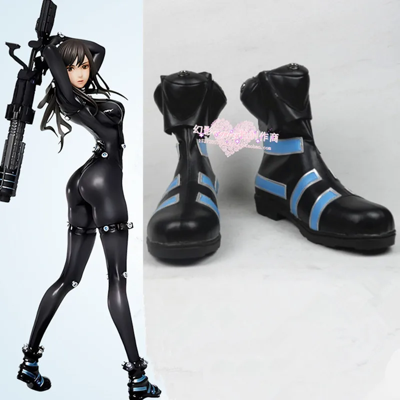 

JP аниме фильм GANTZ O Kato Masaru Yamasaki Anzu костюм для косплея обувь черные синие сапоги карнавальные вечерние сапоги для Хэллоуина