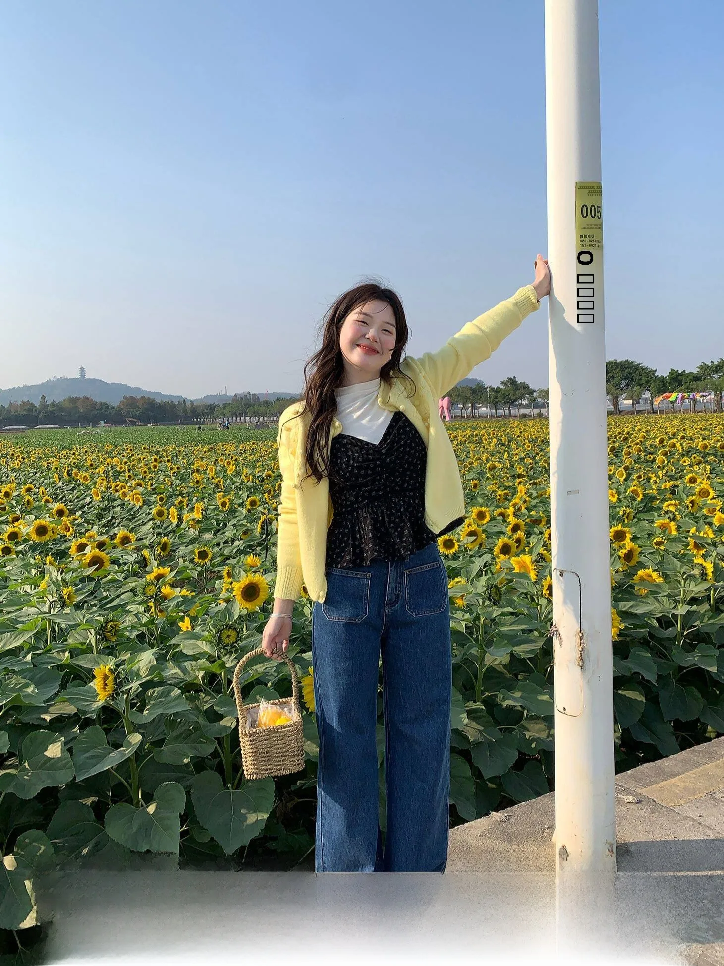 

Faionable Waed ket Design Loose Wide Leg Pants Women's Versatile Jeans Straight Cut Cotton l Waist Spring 2026
