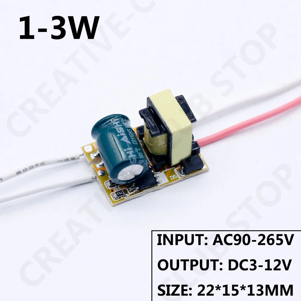 LED Driver 1W 3W 6W 9W 10W 12W 15W 18W 300mA LED Power Supply Adapter 90-265V Lighting Transformers For LED Spotlight Bulb Chip