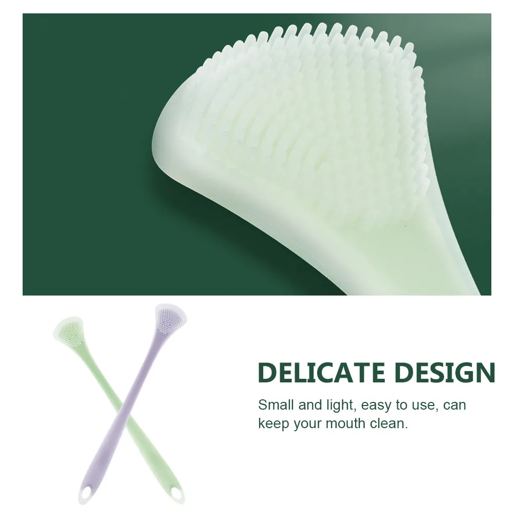 

2Pcs Professional Tongue Cleaner for Daily Oral Care Multifunctional Scraper Lightweight Easy to Use Breath Freshener Home