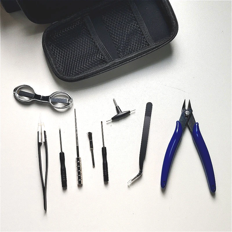 Atomizer Tool Kit Heating Wire Coil Rod DIY Multifunctional Ceramic Tweezers Set for Rebuild RDA RDTA RTA Tank Atomizer