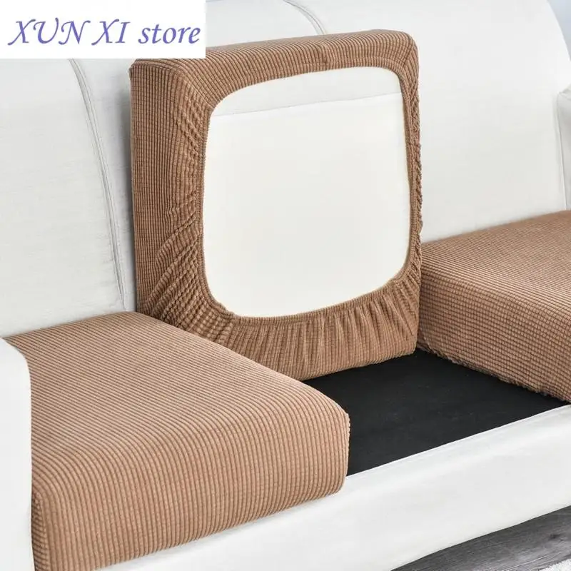 

New Jacquard Sofa Seat Cushion Cover Pets Kids Living Room Furniture Slipcovers Stretch Washable Settee Covers Couch Protectors