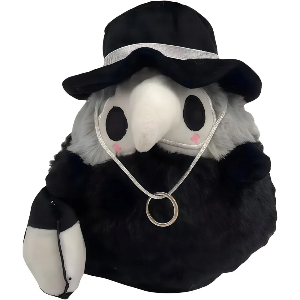

Plague Doctor Plush, 20 cm Witch Doctor Luminous Plus-h, Halloween Luminous Plush Stuffed Cosplay Doll, Cartoon Animal Home Deco