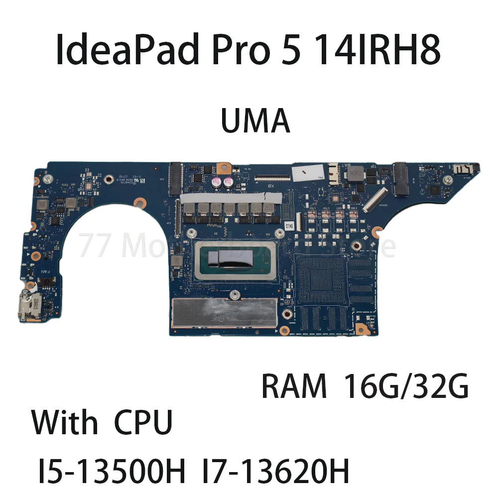 

Laptop Motherboard For Lenovo IdeaPad Pro 5 14IRH8 With CPU I5 13500H I7 13620H RAM 16G/32G 5B21J38233 5B21J38236