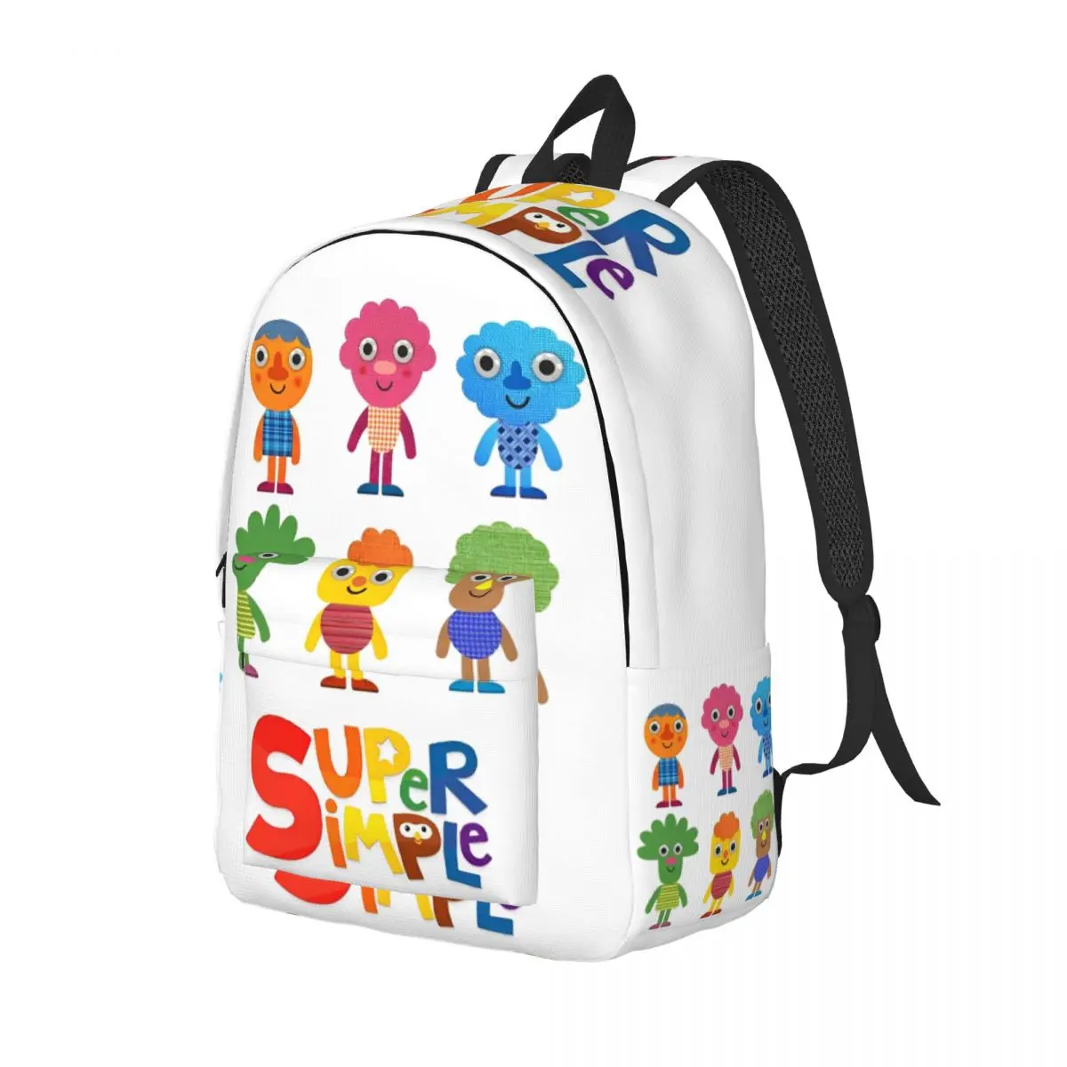 Noodle & Pals Micro Super Simple Fashion Backpack Sports Hiking Travel Nursery Rhymes Songs Daypack Laptop Computer Shoulder Bag