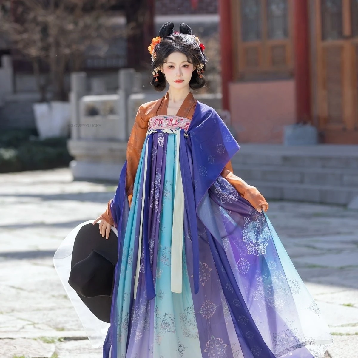 

Hanfu Women Chinese Traditional Dress Cosplay Costume Ancient Song Dynasty Hanfu Dress Women Ancient Folk Dance Hanfu Dress Set