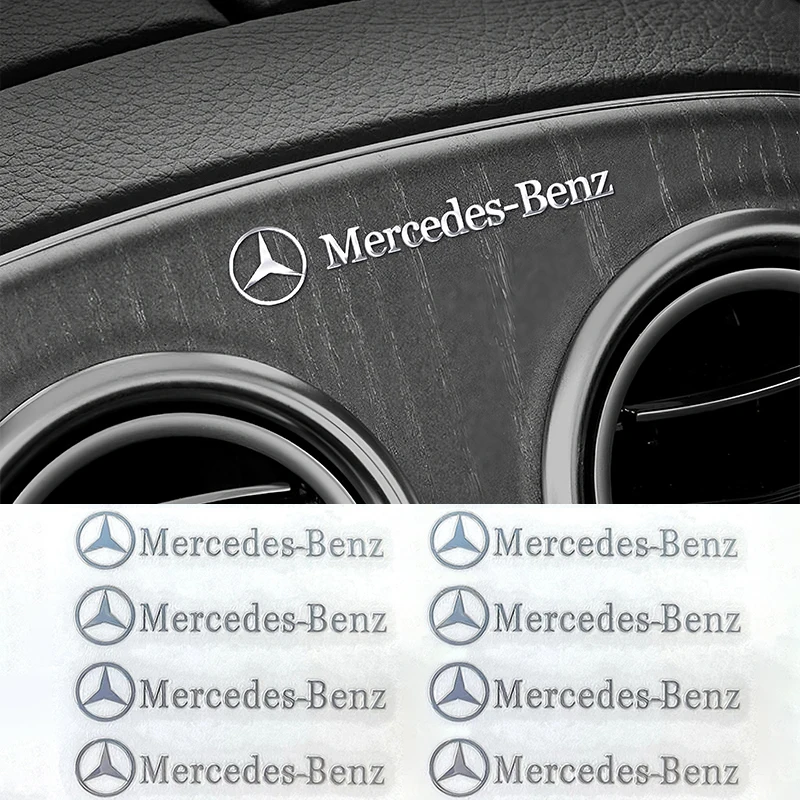 ثلاثية الأبعاد شعار معدني السيارات ديكور الشارات نافذة السيارة ممسحة ملصق لمرسيدس بنز AMG B/C/E/S الفئة W212 W204 W211 W168 W213 W210 GLC