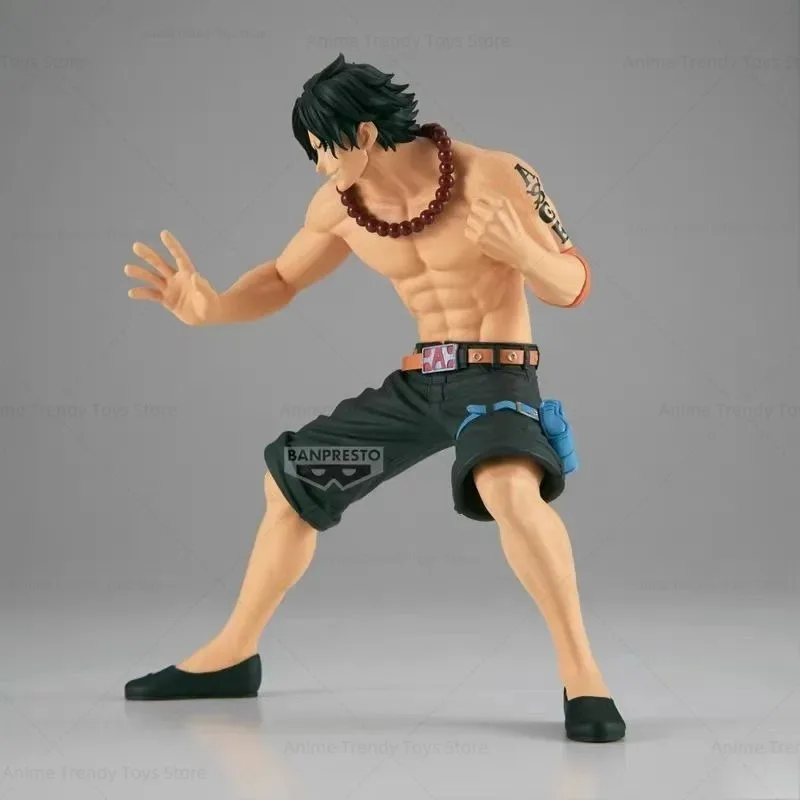 Bandai Banpresto One Piece BRC Portgas D. Ace & Barba Branca Piratas Anime Figura de ação Oficial Modelo colecionável presente