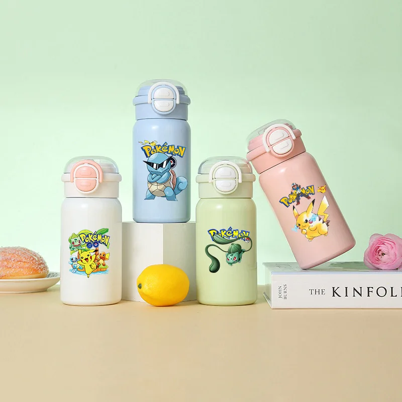 

pokemon 500ml Stainless Steel Insulated Cup Boys Girls anime cartoon Water Bottle Portable Outdoor Sport Water Bottle Travel Cup