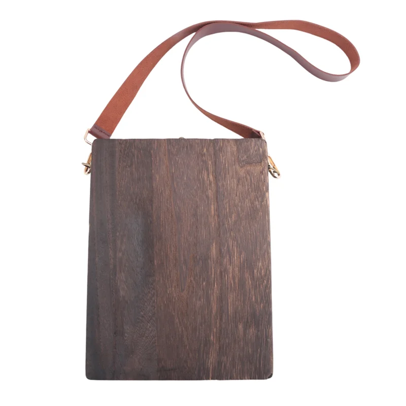 

AEF7-Writers Messenger Wood Box A5 Wooden Retro Trend Shoulder Bag Outdoor Briefcase Art Supplies Box