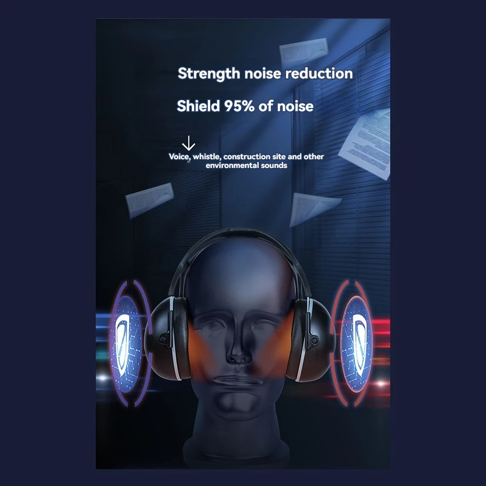 

Excellent-Over-The-Head Ear Muffs Noise Protection Noise Cancelling Headphones For Construction Manufacturing Maintenance Mining