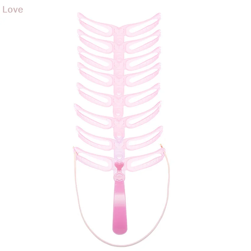 [L&P] استنسل قالب الحواجب 8 في 1، تصميم قابل لإعادة الاستخدام، بطاقة تهذيب الحواجب للتشكيل والتحديد