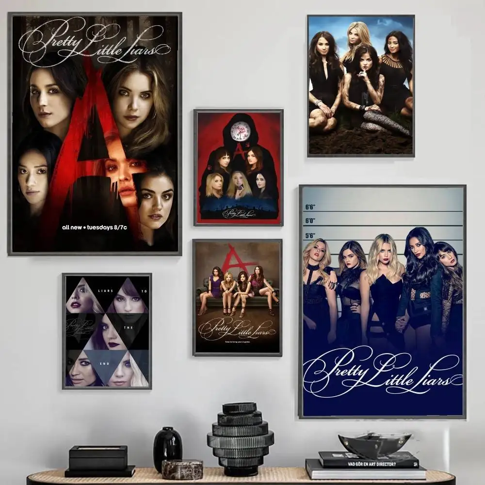Pretty Little L-Liars Poster High Quality Print Poster Waterproof Wall Art Movie Posters For Living Bedroom Retro  Decor Gift