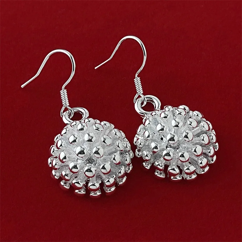 Boucles d'oreilles fleur en argent regardé 925 pour dames, RefWear