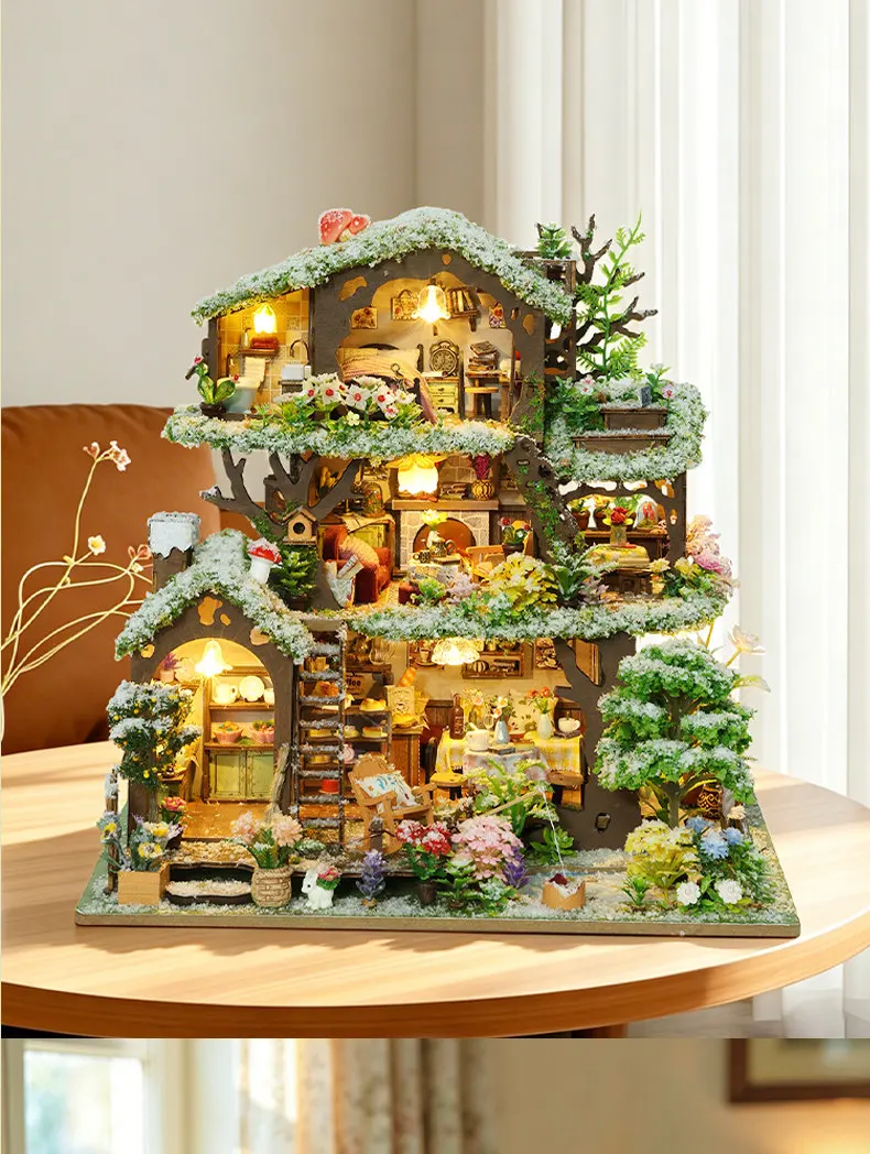 NEW   DIY Hand-assembled Model Living Room Ornament Miniature Scene Gift