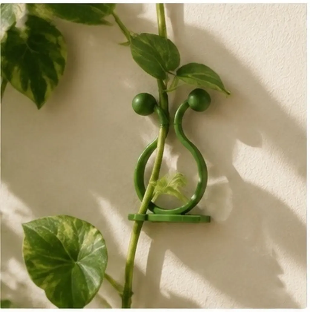 80Pcs Plant Fixing Hooks High Adhesive Climbing Vine Support Wall Sticky Clips for Cable Wire Management Indoor Outdoor