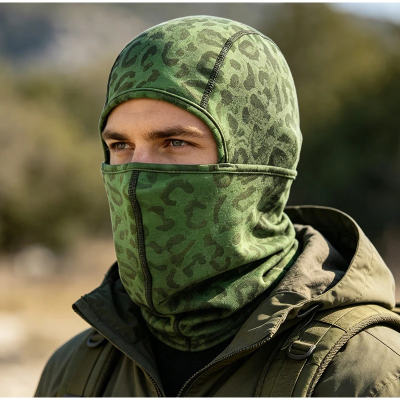 Temperature-sensitive Breathing Color-changing Ski Mask Gradient Color Thermal Sensing Head Cover Wind-proof Full-coverage Mask
