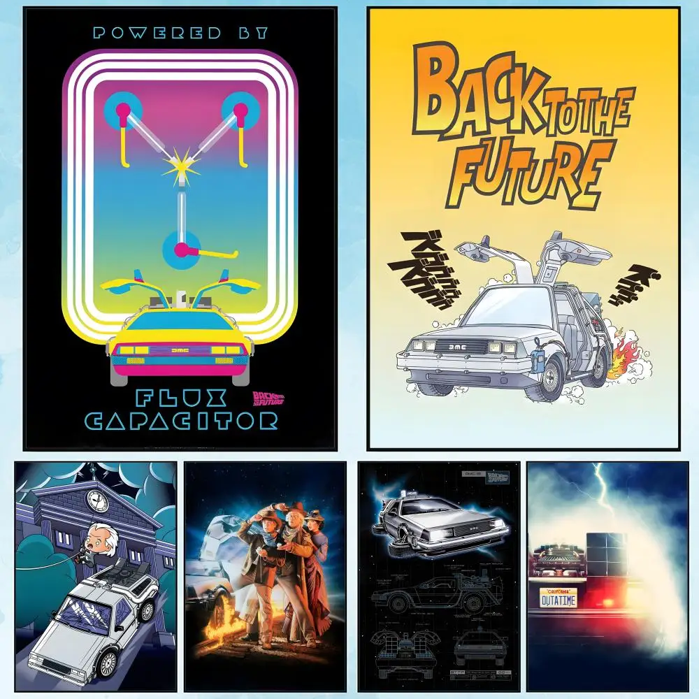 

Back To The A-F-Future movie TV Painting Calligraphy HD Waterproof Canvas poster Art: Aesthetic Wall Decor Home,Bar & More