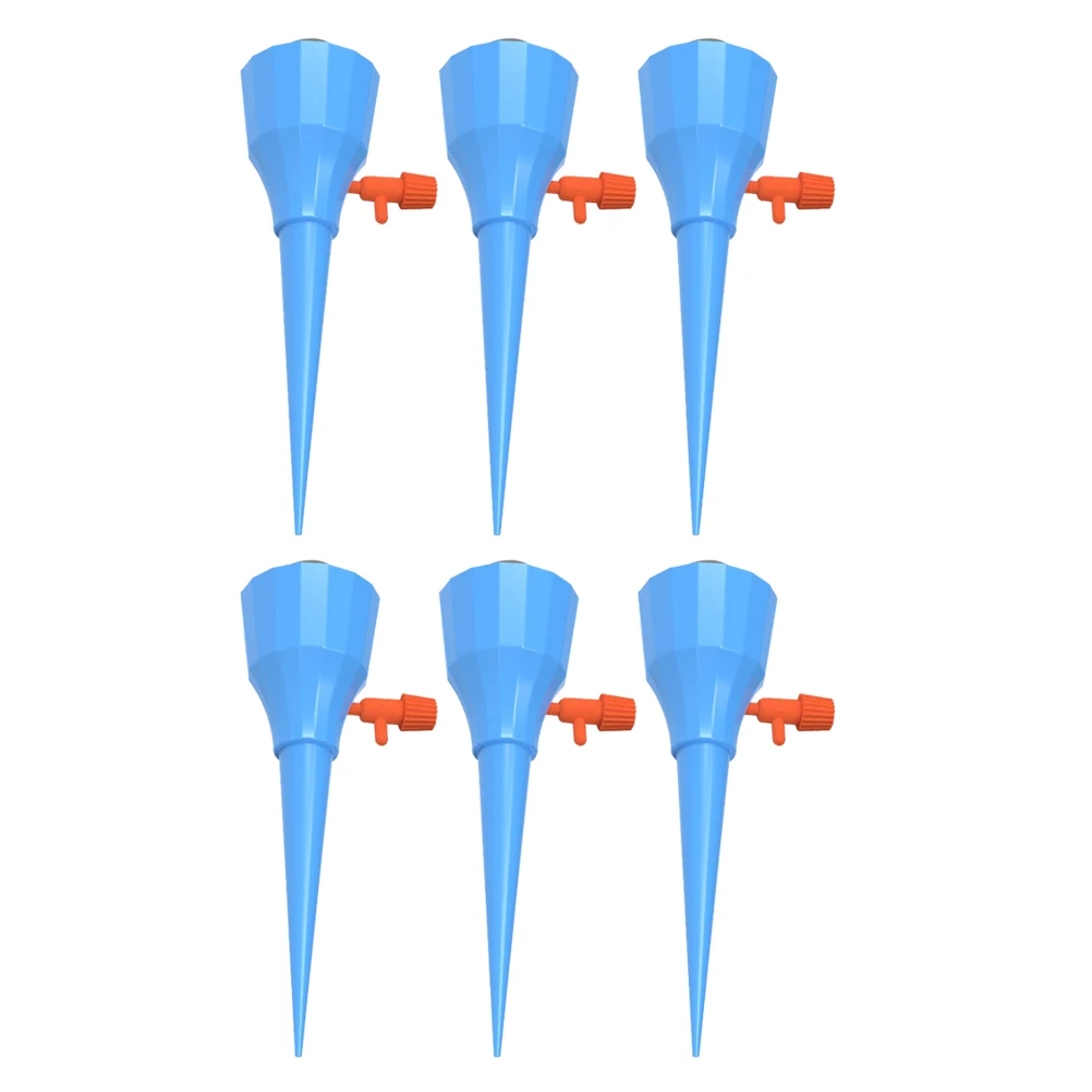 

6pcs Automatic Watering Device Durable PP Material Garden Irrigation Adjustable Cone Plant Maintenance Stable Flow