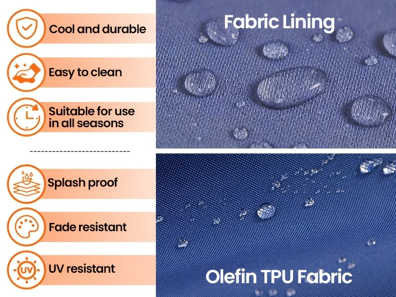 Outdoor Bench Cushion Thick Soft Filling Waterproof Patio Seat Pad Cushion for Patio Furniture Sofa Garden Swing Porch Bench