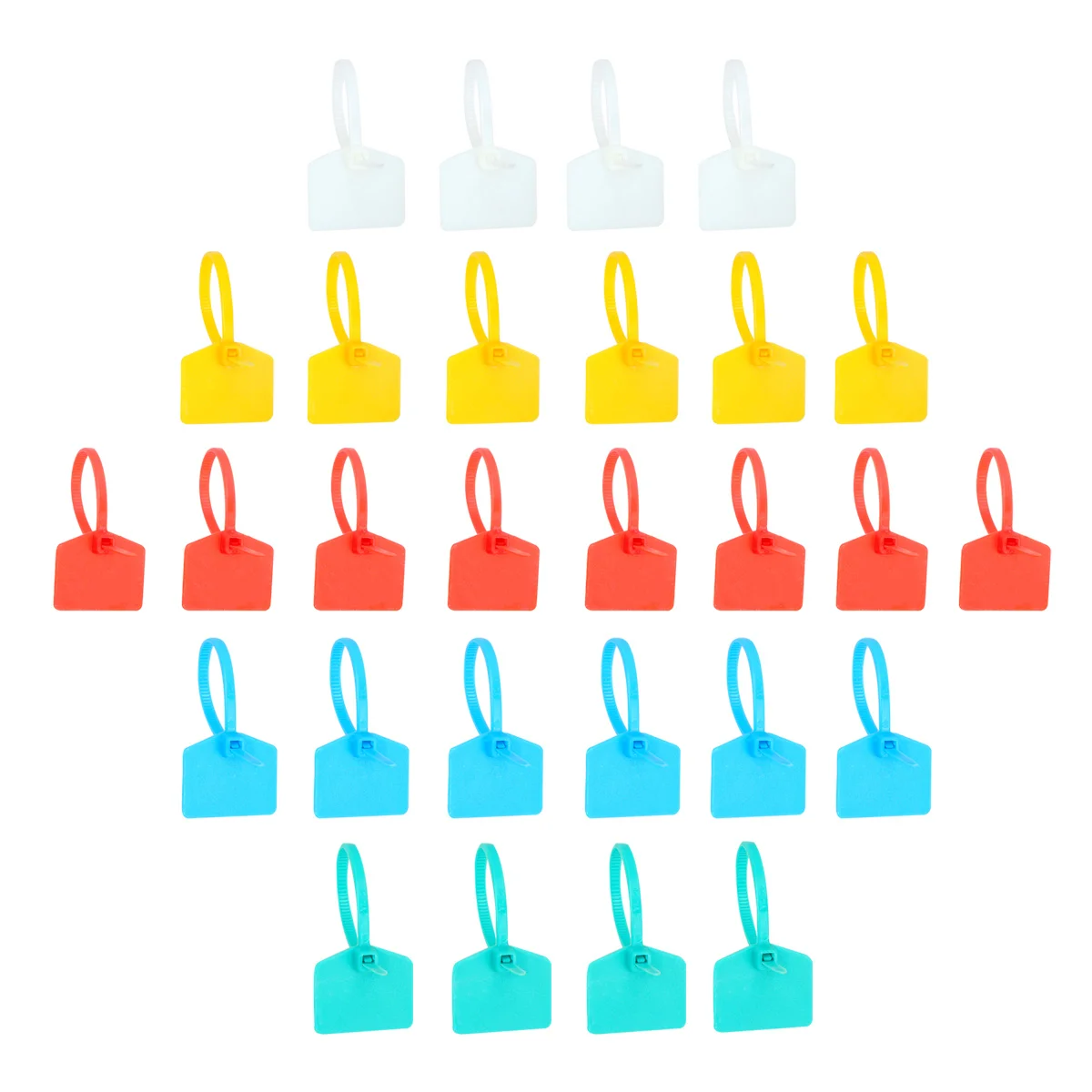 

100Pcs Nylon Cable Ties Self-Locking Durable Marking Label Zip Tie Electric Wire Organizer Home Office Garage Use