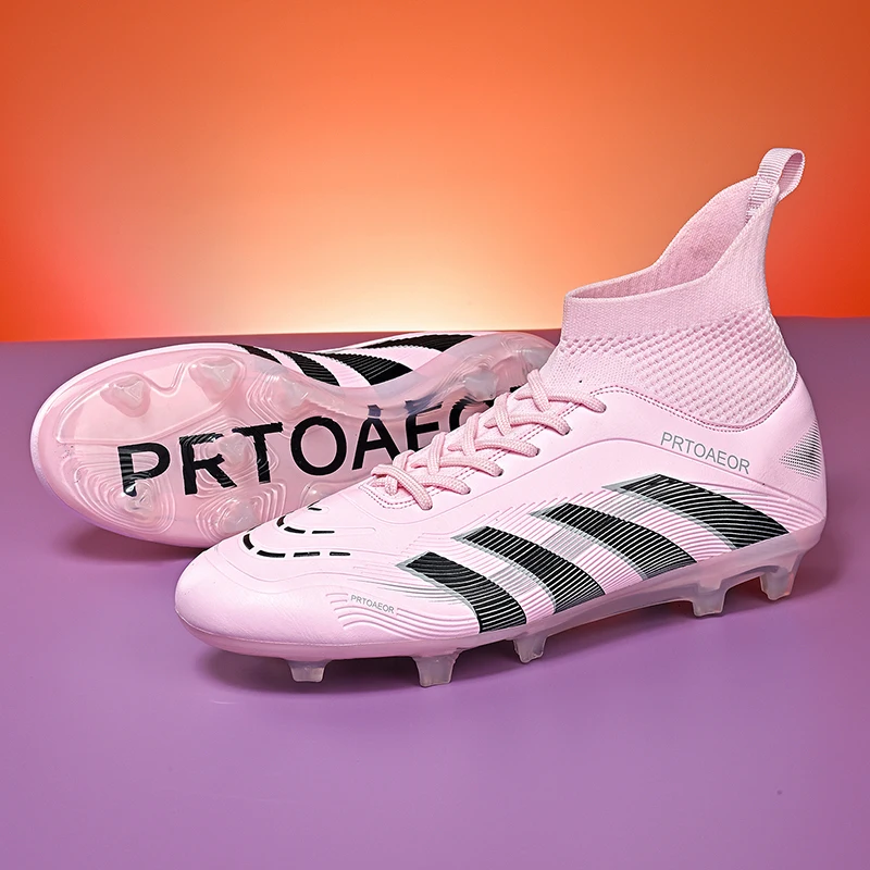 

Новые мужские футбольные бутсы унисекс с шипами, уличные нескользящие футбольные бутсы, профессиональные сверхлегкие женские кроссовки, удобные