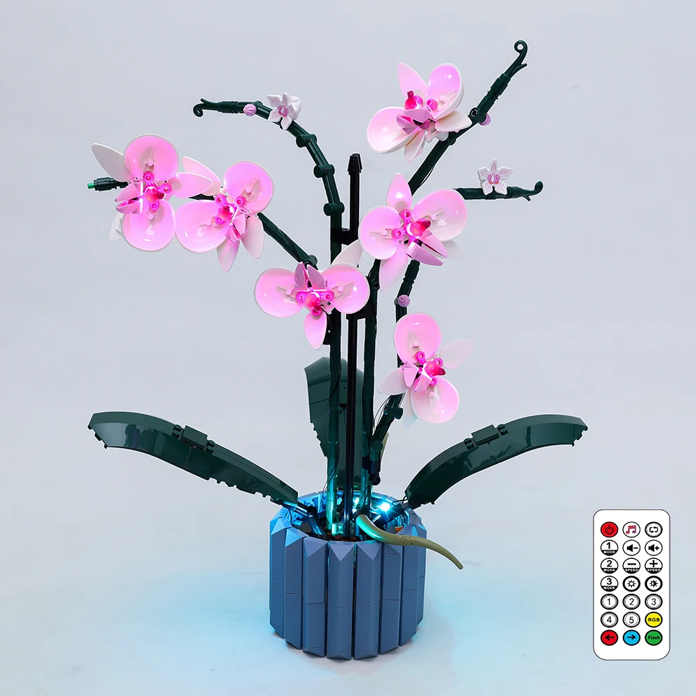 

Led Light Kit For Creator Expert 10311 Orchid Flower Pot Building Blocks Model Kids DIY Toys Set (Only Lighting Kit No Model)