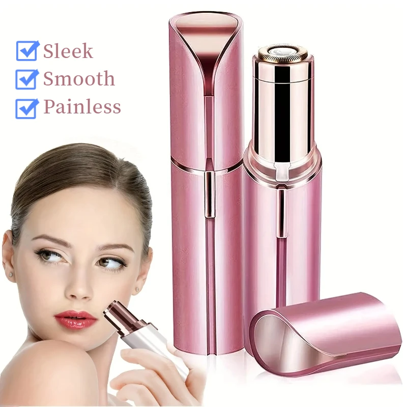 Facial Hair Shaver Portable Lipstick Shape Electric Hair Remover Women Painless Razor Eyebrow Trimmer Mini Epilator Beauty Tool