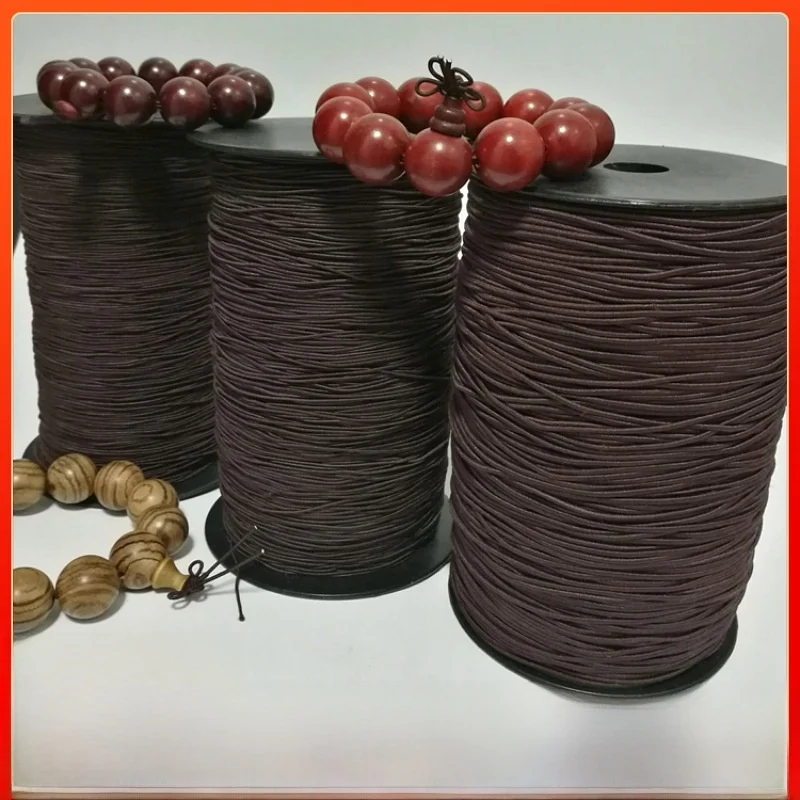 

Прямая продажа: Эластичный шнур с большим мотком, с сердечником, цвет кофе, для рукоделия, бусин, шитья, домашнего декора, DIY