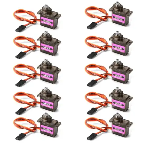 5-50Pcs MG90S 9g Micro Servo Metal Gear 180°/360° for RC Helicopter Plane RC Boat RC Car Trex 450 RC Robot Arm RC Upgraded Parts
