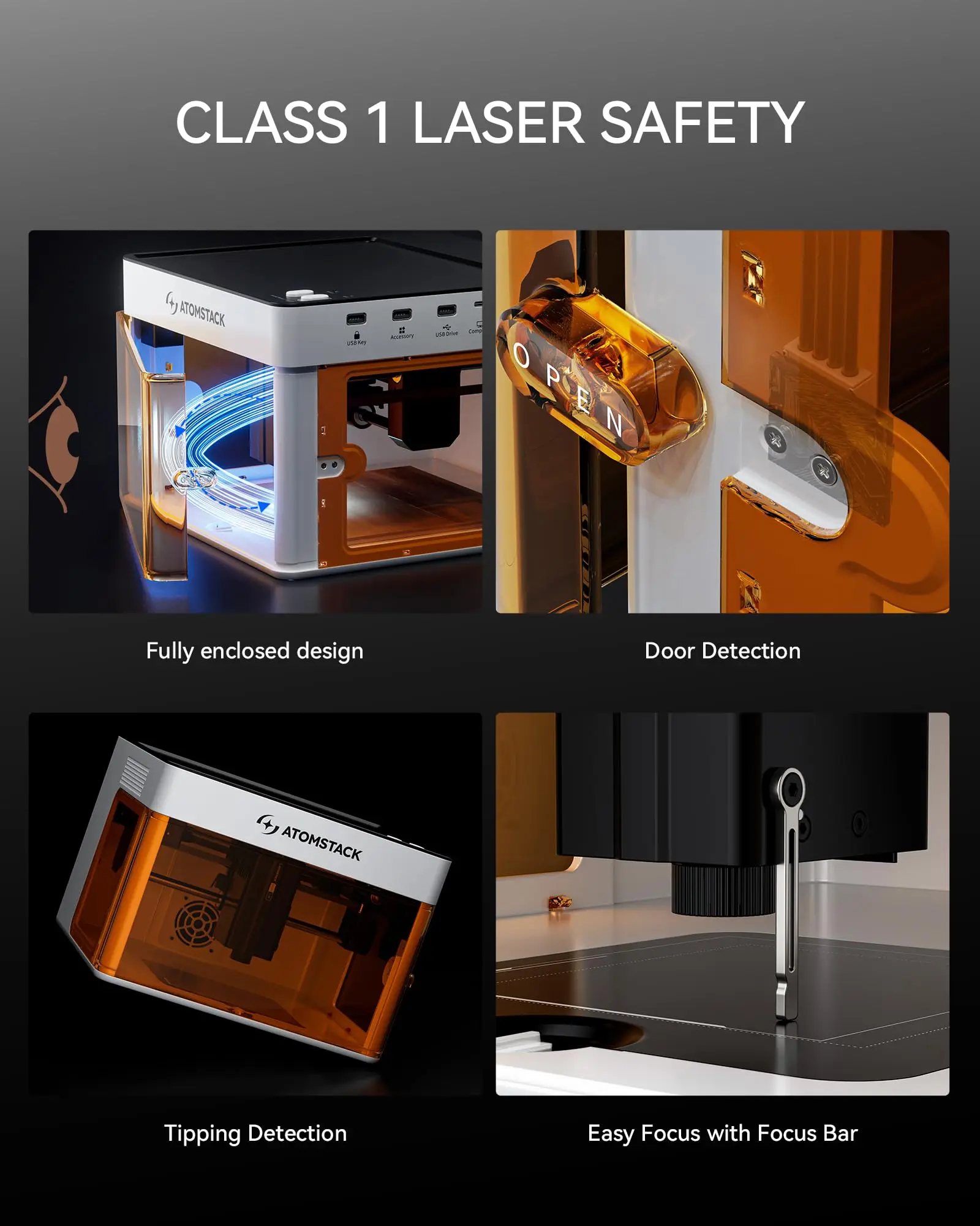 Atomstack P1 Laser Engraving Machine 5W With R8 Pro Laser Rotary Roller  Portable Desktop DlY Mini Engraver Printer for Bottles
