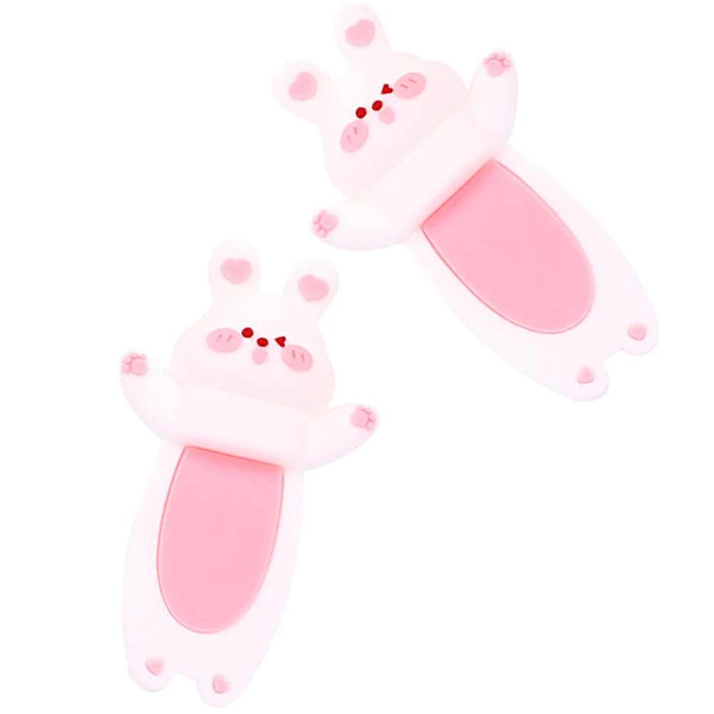 2Pcs Bunny Shape Bookmark Stylish Waterproof Book Marker for Novel Lovers Lightweight Page Saver Reading Accessory Gift Idea