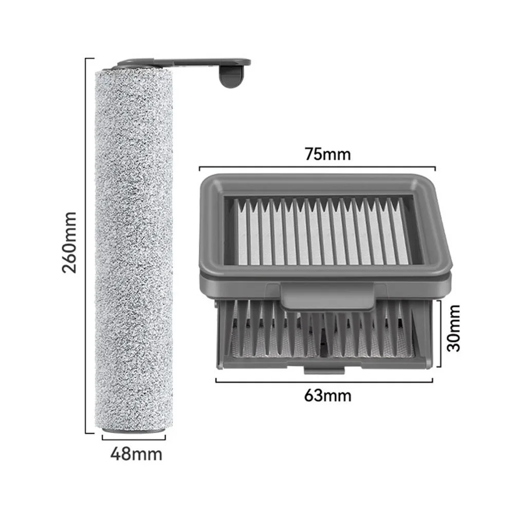 For Dreame H11S/H11 Pro/H12/H12S Hepa Filters Roller Brushes Floor Scrubber Vacuum Cleaner Accessories