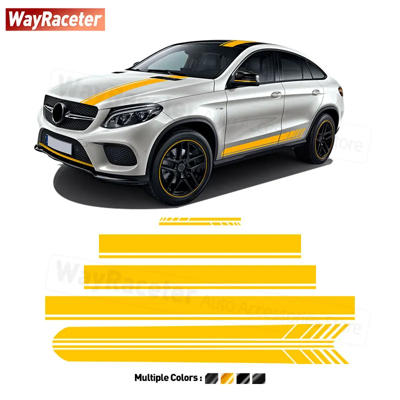 AMG GLE63 S Edition 1 Door Side Stripes Body Vinyl Decal For Mercedes Benz GLE Class Coupe C292 W166 350 GLE 43 450 ML ML350